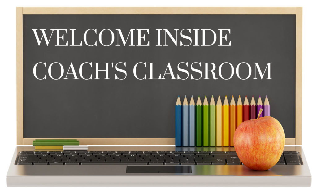 welcome inside coach's classroom